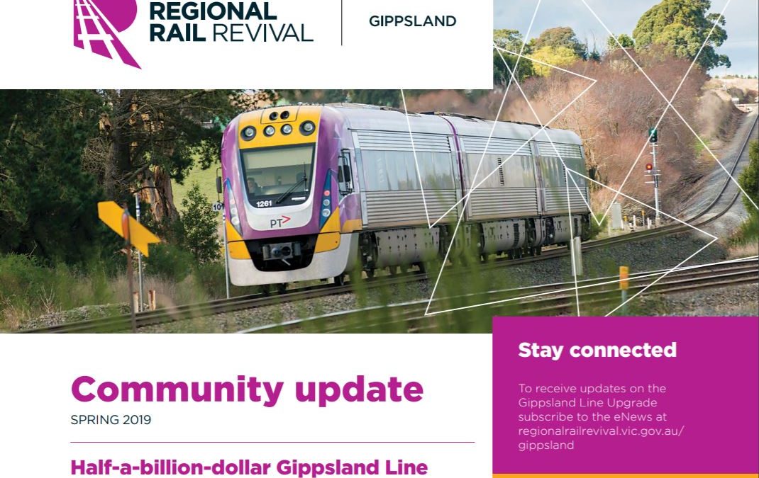 $500m Regional Rail Gippsland Line Upgrade Project is underway!